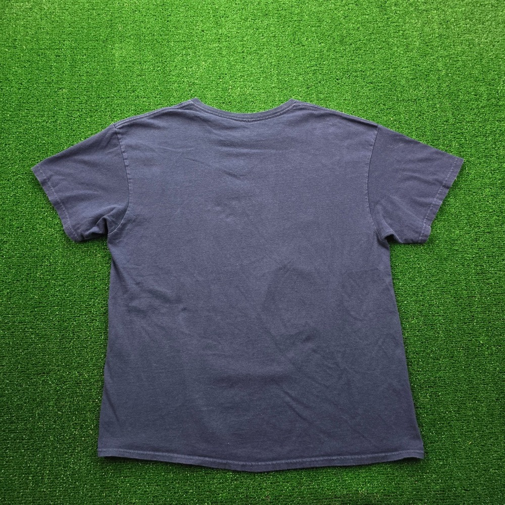 Six Flags Great Adventure Tshirt Mens‎ Large Blue Patriotic Eagle American Flag - Picture 7 of 7